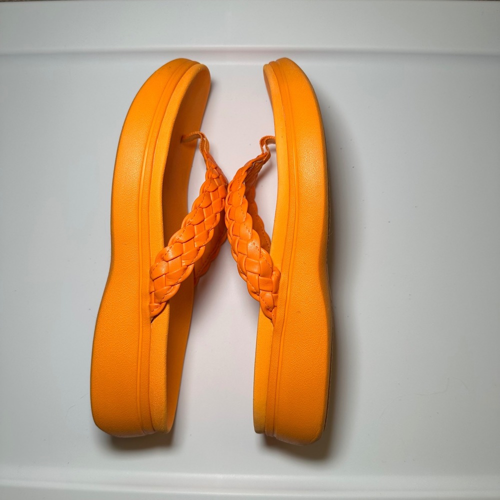 Vionic‎ Womens 11 Kenji Toe-Post Platform Wedge Sandal Orthotic Comfort Marigold - Picture 5 of 7